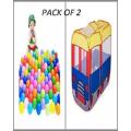 Pop Up House Tent Soft Plastic Balls 30 Pcs Set (PACK OF 2). 