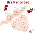 A.Fashion Lingerers set 02 Pcs Bra and Panties for girls Jersey Fabric Multi colors Printed. 