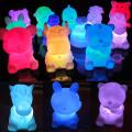 Cute Chinese Zodiac Animal Shaped LED Flashing Color Changing Decor Night Light. 