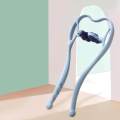 Neck Shoulder Self Massager Hand Roller Shoulder Relaxer Dual Point , Alleviates Sore Muscles S‐Shaped Curve Design Lightweight Convenient - Blue. 