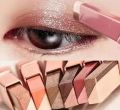 Eyeshadow Stick 2 In 1 Double Color Gradient Velvet Shadow Stick Eye Makeup Waterproof Lasting Shimmer Metallic Eyeshadow Makeup. 