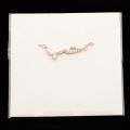 Custom Luxury Zircon Saudi Arabia Letter Stainless Steel Fashion Fine Bracelet Necklace Iced Out Crystal Jewelry Set for Women. 