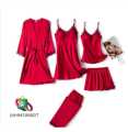 Ladies Nighty Set - 5 Piece Bridal Night Suit for Women and Girls. 