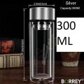 Portable Glass Water Bottle with Protective Bag, 1300ml/700ml 300ml Sports Outdoor Water Bottles, Travel Heat Proof Drinking Teapot Black 1200ML. 