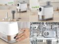 Delimano 3 in 1 Electric Meat Grinder 600W Powerfull Motor.Sausage Maker,Food Slicer 3 Different Cutting Plates/Vegetable Slicer/Greater Attachments its Additional to your Kitchen Qeema Machine (WHITE). 