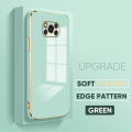 TA for Xiaomi Poco X3 / X3 Pro / X3 NFC Back Cover + Free Lanyard Colour Luxury 6D Plating Case Side Pattern Soft Silicone Square Phone Cases. 