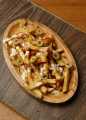 Wooden Fancy Food Serving Tray, Hand Made Wooden Tray,  using for  serving fries ,fast food and  spone & kinfe. 