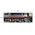 PCIE Riser V011 PRO  PCIE Express Riser V011 PRO PCIE X16 Riser Card for Mining Black card slot black line. 