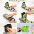 16in1 Vegetable Chopper Veggie Slicer with Box and Accessories. 
