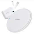 Ańkėr PowerWave 7.5 Fast Wireless Charging Pad with Internal Cooling Fan, Qi-Certified, 7.5W Compatible īPhòne  11, 11 Prò/11 Pró Máx/Xś Máx/XR/XŚ/X/8/8 Pluś, 10W Charges Sámsung Galáxy Ś9/Ś9+/Ś8/Ś10/Nòte 10 (with Quick Charge Adapter). 