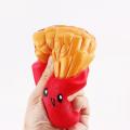 Squishy Slow-Rising PU French fries toy. 