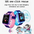 TOP【 24h Ship+Ready stock】COD FREE Shipping+ Q12 Kids Smart Watch Children Phone Jam Tangan Telefon Budak Lelaki Smart watch Location Call Voice Flashligh. 