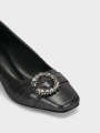 Unze London Women's "ONNIKA" Block Heel Fancy Courts For Women - Courts Shoes For Women. 