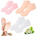 1 Pair Silicone Socks Moisturizing Gel Heel Socks Exfoliating And Preventing Dryness Foot Skin Rejuvenation Foot Care Elastic Socks (Free Size). 