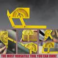 Angle Finder Multi-Angle Measuring RulerPlastic Protractor And Angle Template Tool Angle Finder With Articulating Arms. 