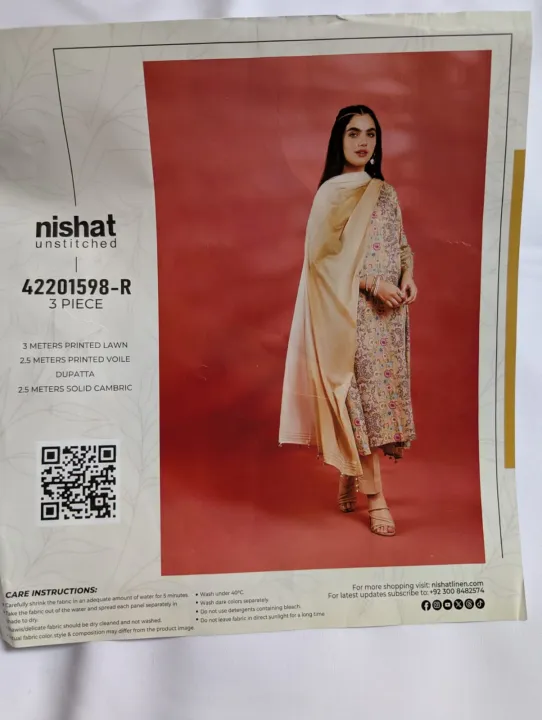 Linen Original Lawn 3 Piece Suit – Summer Collection 2025 – Women’s ...