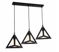 3 in 1 Flat Base Triangle Shape Hanging Lamp, Ceiling Lamp, Indoor Lights - Modern Pendant for Home & Office | LED/Filament Bulb Compatible (Bulb Not Included). 