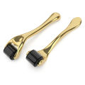 Premium Gold Titanium Micro Needles Derma Roller | For Face Lift, Stretch Marks, Glowing Skin & Scar Treatment. 