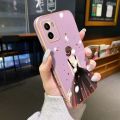 dienya For VIVO Y15S Case Plating Side Edge Square New Design Fashion Princess Girl Phone Cases Pattern Silicone Casing Full Back Cover Camera Protect Shockproof Softcase. 