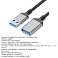 USB Extension Data Cable Anti-interference Smart Laptop USB 3.0 Male to Female Data Cable. 