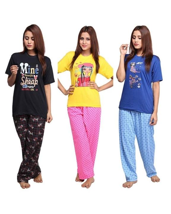 Pack Of 3 - Night Wear Pajama Sets