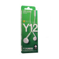 Remax Y12 Wired Sterio Handfree 3.5mm-Handsfree Wired- Stereo Handsfrree. 