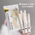MAGIC CASA Lip Gloss White Chocolate Mirror Lip Gloss Set of 5 Aqua Glass Lipsticks Cross-border Exclusive. 