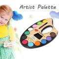 Kids Drawing & Painting Water Color Artist Color Palette of 12 Colors with Brush Large Size. 