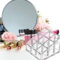 9-Slot Acrylic Lipstick & Makeup Organizer – Transparent Cosmetic Holder for Lipsticks, Brushes, Beauty Products & Vanity Display. 