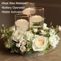 Solitary waves Flameless Floating Tea Lights Flameless Floating Candles Waterproof Bathtub Night Lights Waterproof Floating Candle Lights. 