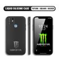 UCUC for Infinix Hot 10 Case Trendy Graffiti Monster Paw Print Cover Thin Soft Luxury Square Liquid Silicone Phone Case. 
