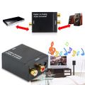 3.5MM Jack 2*RCA Digital To Analog Audio Converter Amplifier Optical Fiber Coaxial Signal To Analog. 