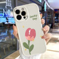 AMORVOR for Samsung A04 Back Cover Pink Flower PU Leather Case Soft Silicone Edge Mobile Cover. 