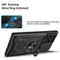 Huawei Nova 7i P40 Lite Armor Ring Slide Kickstand Cover with Push Pull Window Camera Protection. 