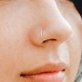 8mm simple golden nose rings for girls Pack of 6. 