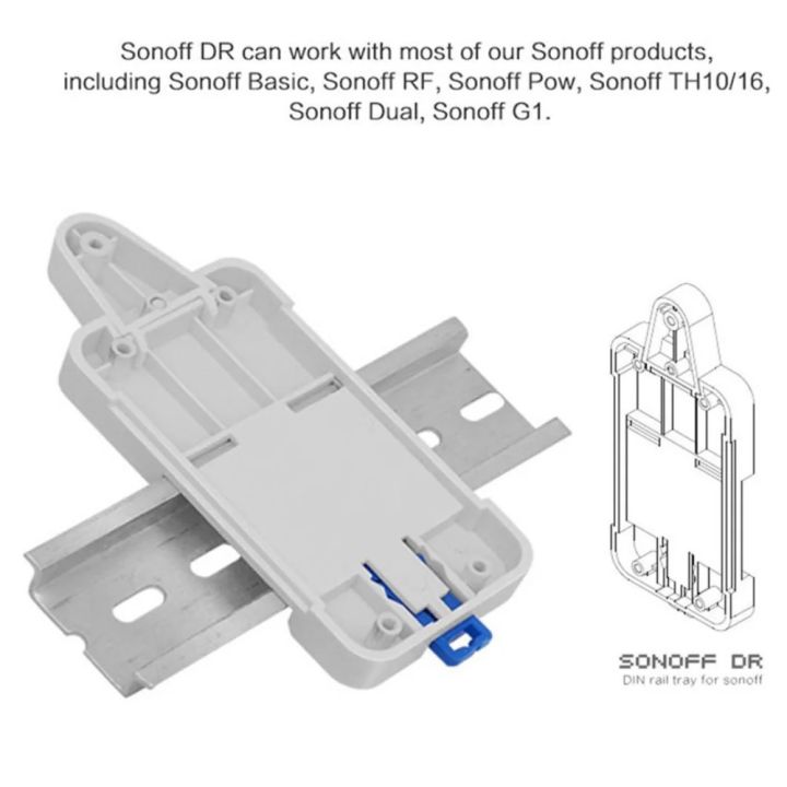 Sonoff Smart Switch Din Rail Mounting Bracket | ABS Fireproof Adapter ...