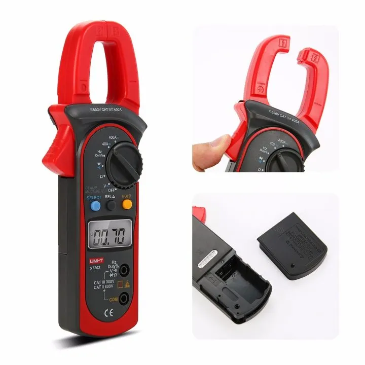 UNI-T%20(UT-203)%20Digital%20Clamp%20Multimeter%20DC/AC%20Voltage%20&%20Current,,%20resistance,%20frequency,%20duty%20cycle,%20continuity%20Tester%20-%20Image%205