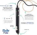 3D Pen for Kids - 3Doodler Drawing Flow 3D Pen Set | for DIY Home Art | Printing Pen with LCD Screen|Free Filament, Adaptor, Holder and Cable. 