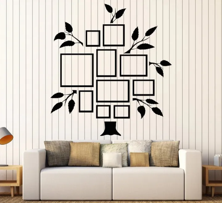 ZF%203D%20Wooden%20Wall%20Tree%20Decor%20With%20Picture%20Large%20Size%208%20Frames,%20Wooden%20Family%20Tree%20Photos%20Frame,%20Modern%20-%20Image%202