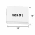 Openness- 18x36 Inches Canvas Panel Boards Pack of 03, Primed, Perfect for Painting Projects, Watercolor, Oil & Acrylic Paints, Paint Canvas for Kids, Students & Professionals, White, Art Supplies. 