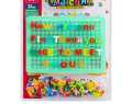 Alphabetic pin Board for spell learning - Peg Toy, 182 Pieces -Large size. 