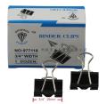 Pack of 12 - Binder Clip 3/4 inch Width 19 mm. 