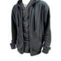Zip Hoodie Black Zipper Hoodie New Winter Jet Black Hoodie for Men & Women. 