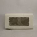 cupcake boxes, for 2 cupcake boxes, white. 