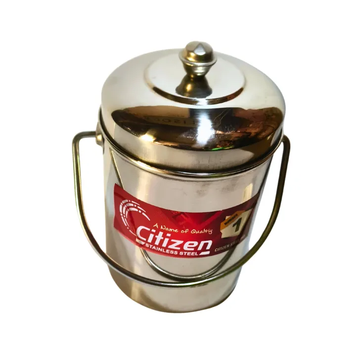 Stainless%20Steel%20Doll%20For%20Milk%E2%80%91Ghee%20Canister%20with%20Lid%202-3%E2%80%AFkg%20Capacity%20Homemade%20Use%20-%20Image%202