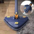 Twist n Squeeze Triangle Shape Extendable Microfiber Mop For Floor | Adjustable Triangular Cleaning Mop Twisting 360° Rotating. 