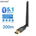 200M Bluetooth 5.1 Adapter 20m USB Bluetooth Dongle Adaptador for Windows 11/10/8.1 Mouse Keyboard Audio Receiver Transmitter. 