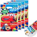 Disney Cars Plastic Candy Loot Bag Handle Gift Bag For Kids Favor Lightning McQueen Themed Birthday Party Decoration Supplies. 