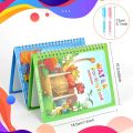 Magic Water Coloring Books, Water Drawing Doodle Book for Children 8 Pages with 2 Magic Pens, Learning Toys for 2 3+ Year Old Boys Girls, Painting Board for Children, Drawing Gifts for Kids. 