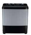 Dawlance DW6570 Twin Tub Semi Automatic Washing Machine – Glass Lid, Grey Finish, Powerful Pulsator Cleaning. 